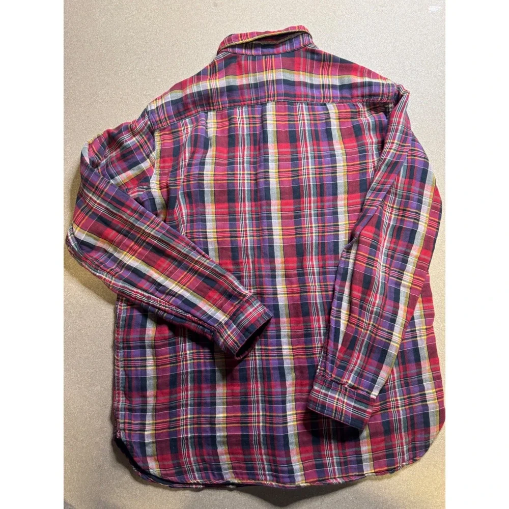 Polo by‎ Ralph Lauren Mens Flannel Plaid Shirt Button Up Long Sleeve